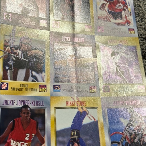 Uncut sheet of Sports Illustrated for Kids cards from Series 3 March 1997 - Picture 6 of 9